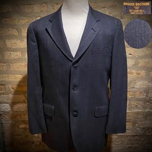 40R Brooks Brothers Vintage 346 Wool Windowpane Blazer Jacket